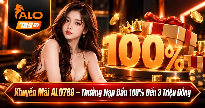 Khuyến Mãi ALO789 – Thưởng Nạp Đầu 100% Đến 3 Triệu Đồng